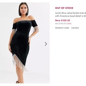 Velvet rhinestone dress